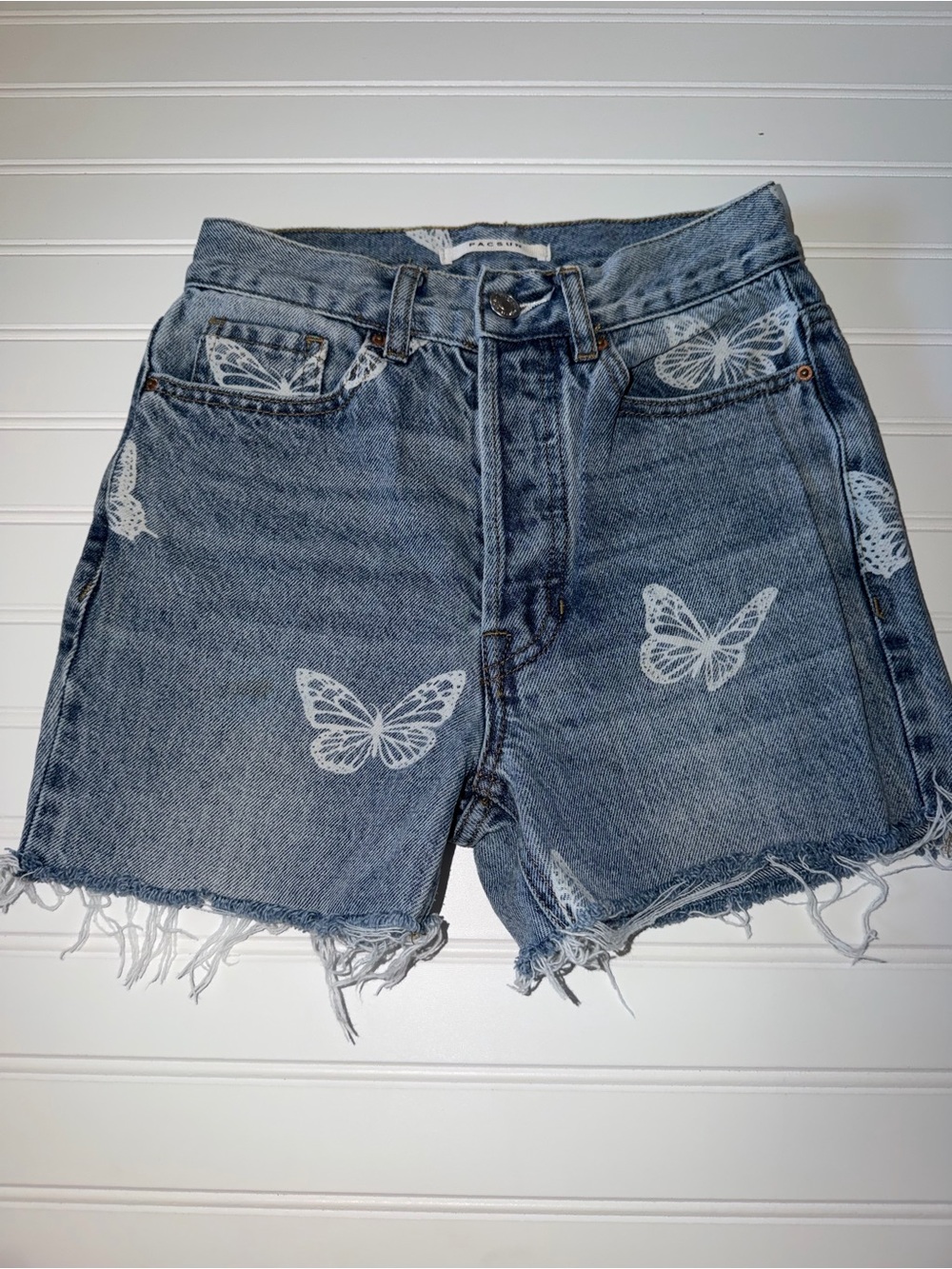 PacSun Ultra High Rise Slim cut off Jean shorts size 23